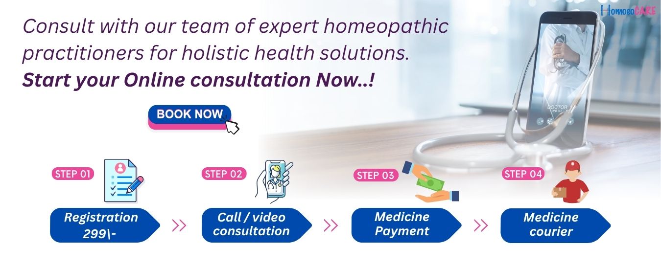 Steps to register for homeopathic treatment online