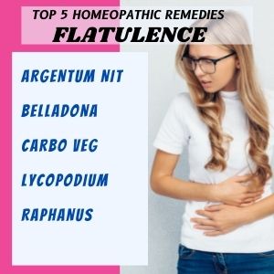 Top 5 Homeopathic medicines for Flatulence