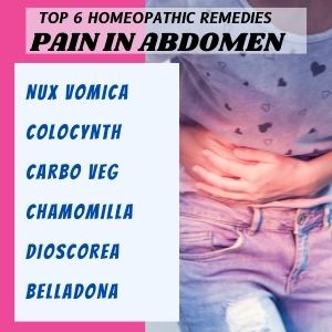 Top 6 Homeopathic medicines for Pain abdomen