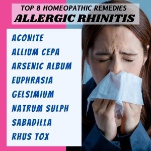 Top 8 Homeopathic medicines for Allergic Rhinitis