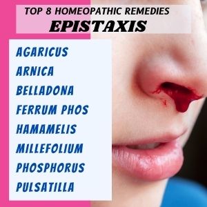 Top 8 Homeopathic medicines for Epistaxis