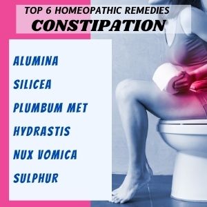Top 6 Homeopathic medicines for Constipation