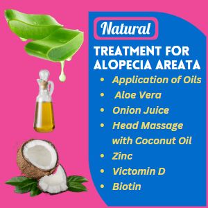 Natural treatment for alopecia areata