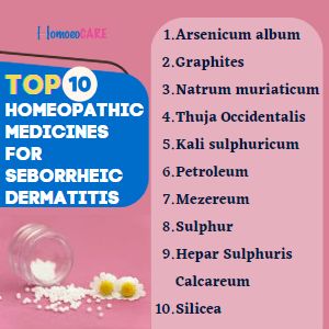 The top 10 homeopathic medicines for seborrheic dermatitis