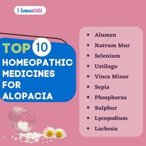 Top 10 Homeopathic medicines for Alopecia